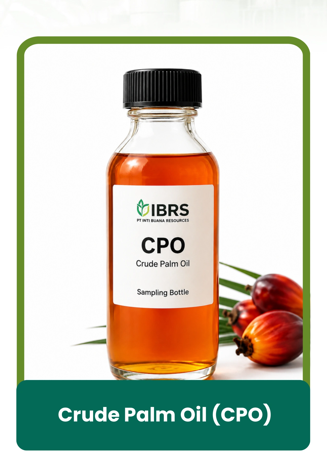 Crude Palm Oil (CPO) sampling bottle