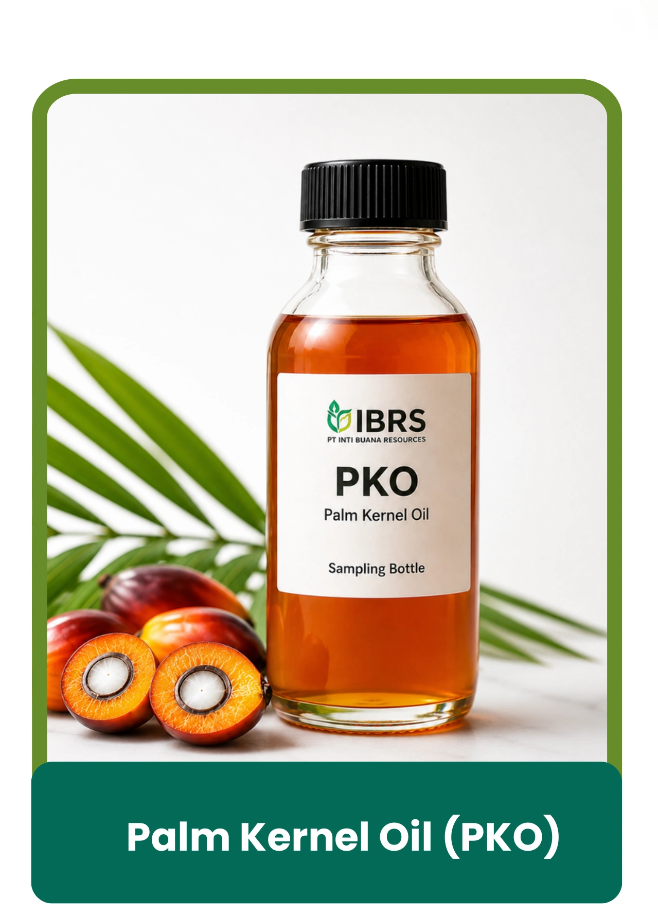 Palm Kernel Oil (PKO) sampling bottle